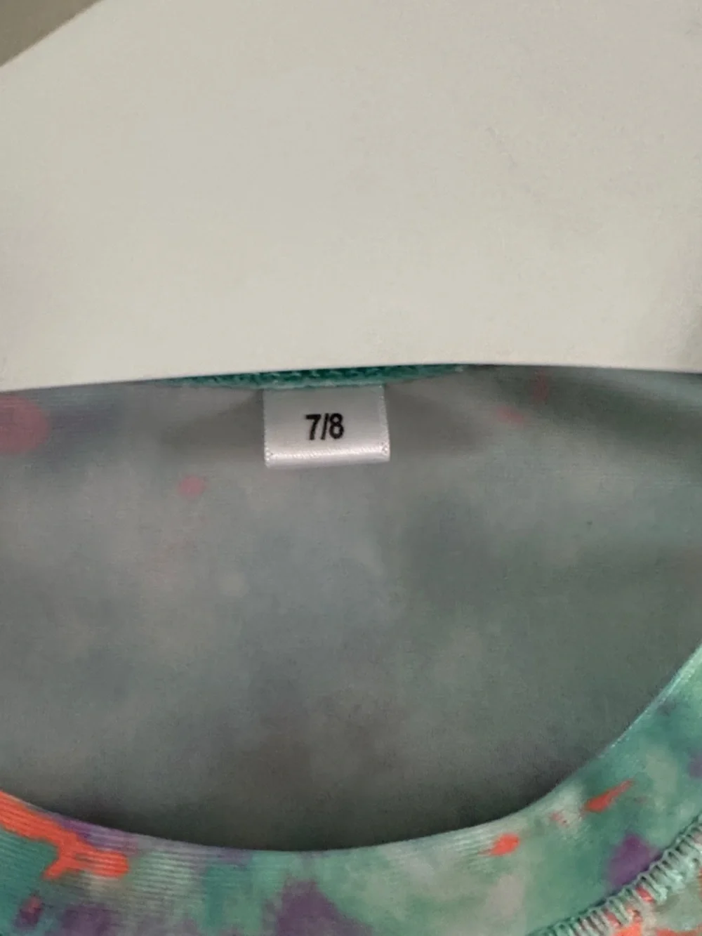 Women’s Tie-Dye Long Sleeve Crop Top - Aqua Multicolor